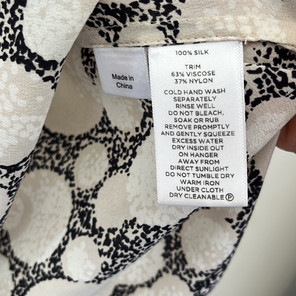 LAST CHANCE:   Beautiful SABA silk top Sz 10 - Picture 3 of 8